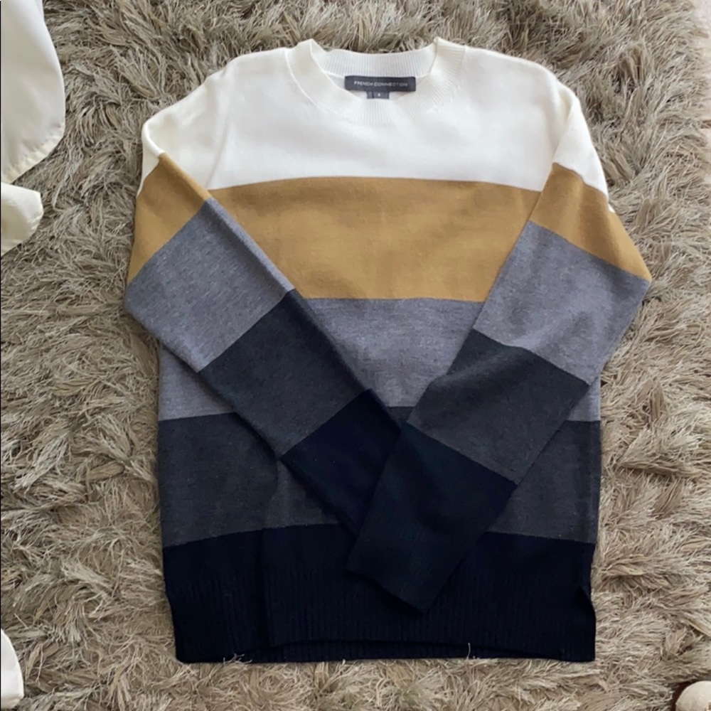 French Connection Stripped Sweater